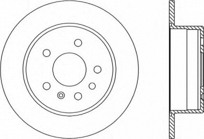 OPEN PARTS bdr140810 -  Тормозной диск